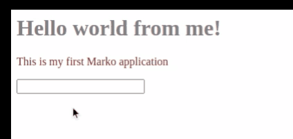 First Marko application